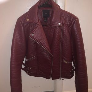 Red leather jacket “very good condition”